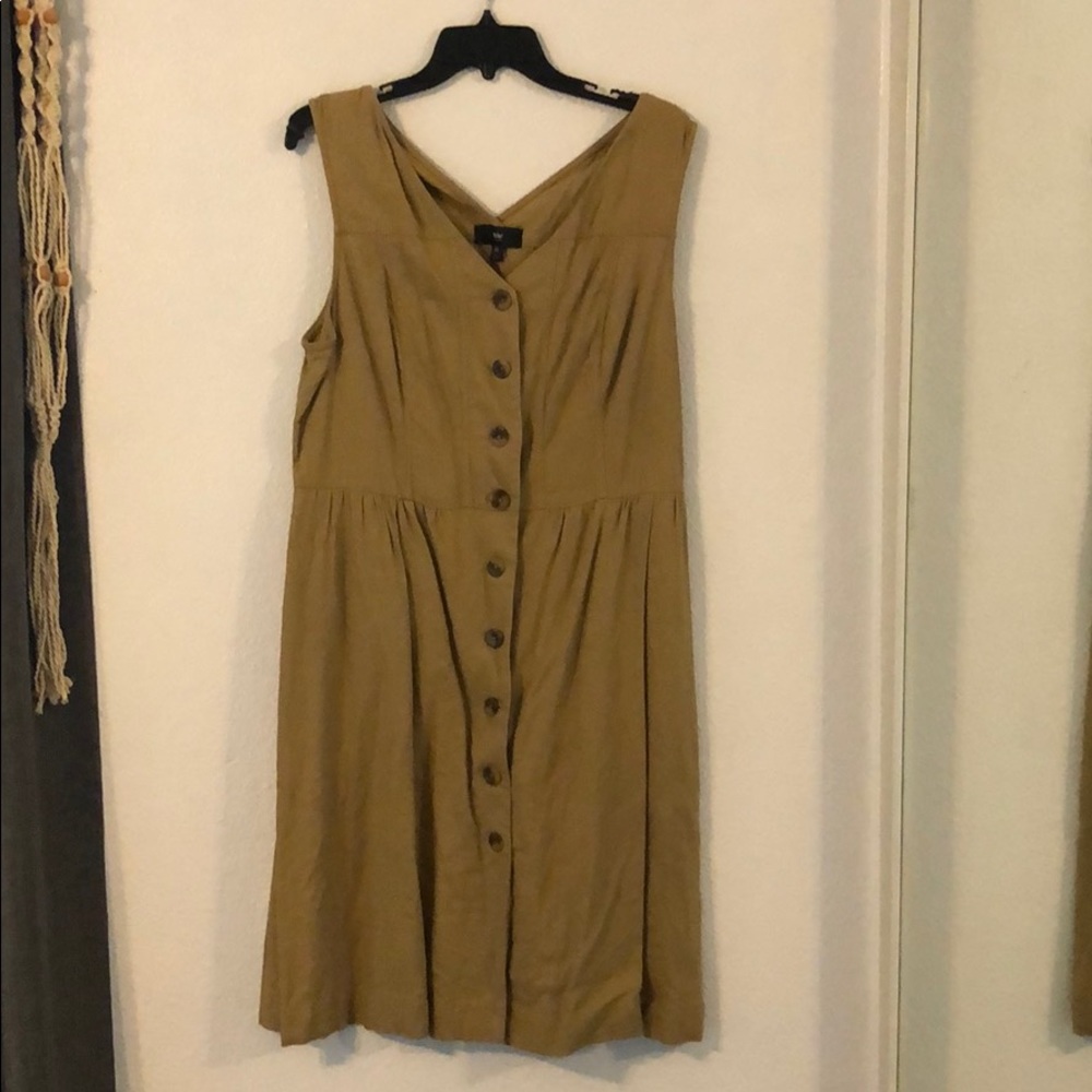 Target Linen Blend Jumper Dress